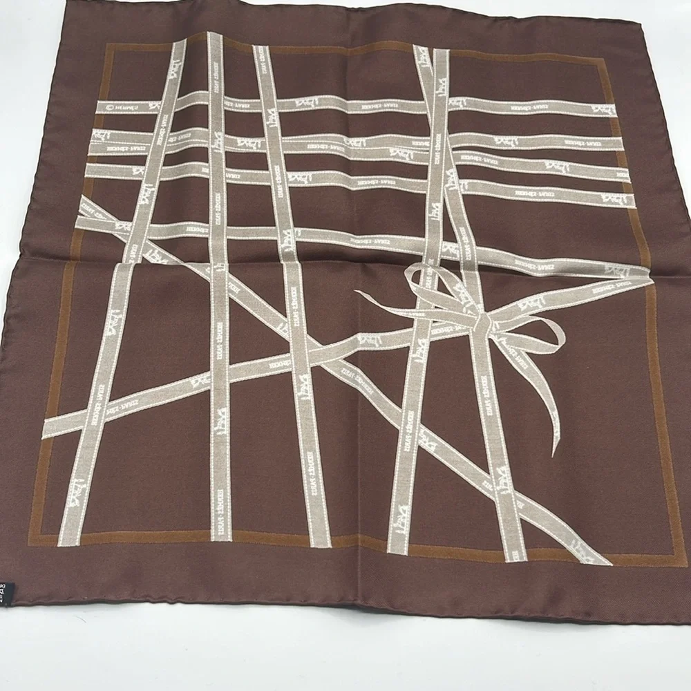 Hermes Ribbon Scarf and Box 16.5” x 16.5” - Picture 12 of 12